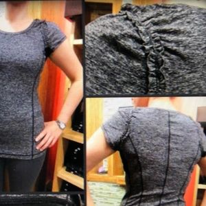 Lululemon Run Full Tilt Ruffle Shirt sz6 RULU